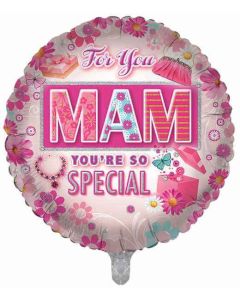 18"  Happy Birthday Special Mam Round Foil Balloon Sensations