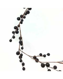 180cm Black Berry Garland