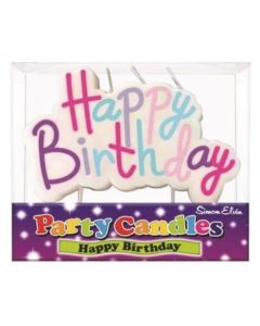 Happy Birthday Candle Pink Simon Elvin