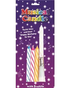 Assorted Musical Candle & Refills Simon Elvin