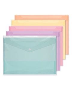 A4 Pastel Carry Folders Pk10 IG Design