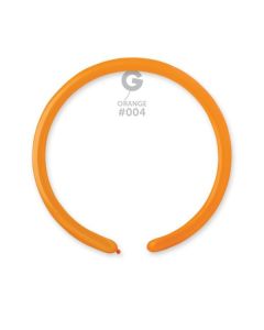 1"/2.5cm Orange Latex Modelling Balloons Pk100  #004 Gemar