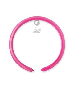1"/2.5cm Fuchsia Latex Modelling Balloons Pk100  #007 Gemar