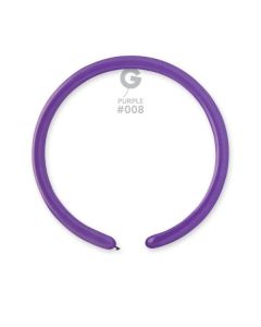 1"/2.5cm Purple Latex Modelling Balloons Pk100  #008 Gemar
