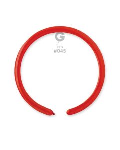 1"/2.5cm Red Latex Modelling Balloons Pk100  #045 Gemar