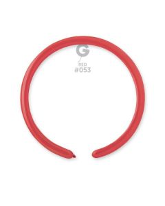 1"/2.5cm Metallic Red Latex Modelling Balloons Pk100  #053 Gemar
