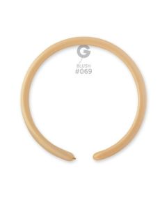 1"/2.5cm Blush Latex Modelling Balloons Pk100  #069 Gemar