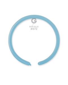 1"/2.5cm Baby Blue Latex Modelling Balloons Pk100  #072 Gemar