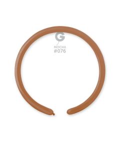 1"/2.5cm Mocha Latex Modelling Balloons Pk100  #076 Gemar