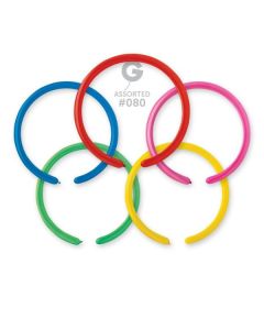 1" Pk100 Modelling Balloons Classic Ass.#080 - D2.080.100