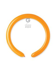 2"/5cm Orange Latex Modelling Balloons Pk100  #004 Gemar