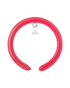 2" Pk100  Modelling Balloons Red #005 - D4.005.100