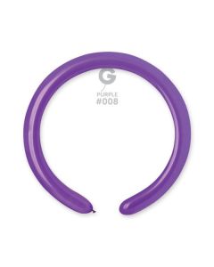 2"/5cm Purple Latex Modelling Balloons Pk100  #008 Gemar