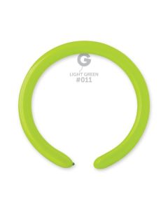 2"/5cm Light Green Latex Modelling Balloons Pk100  #011 Gemar