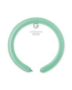 2"/5cm Aquamarine Latex Modelling Balloons Pk100  #050 Gemar