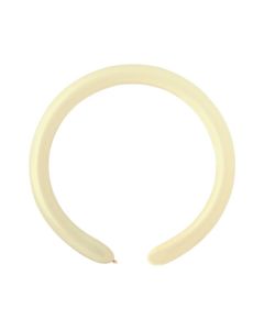 2"/5cm Ivory  Latex Modelling Balloons Pk100 #059 Gemar
