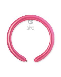 2"/5cm  Metallic Fuchsia Latex Modelling Balloons Pk100  #064 Gemar