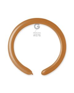 2"/5cm Mocha Latex Modelling Balloons Pk100  #076 Gemar