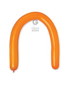 3"/8cm Orange Latex Modelling Balloons Pk50  #004 Gemar