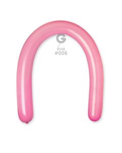3"/8cm Rose Latex Modelling Balloons Pk50  #006 Gemar