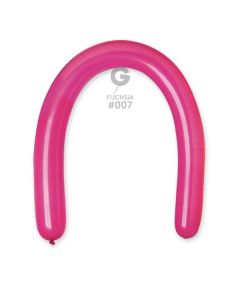 3"/8cm Fuchsia Latex Modelling Balloons Pk50  #007 Gemar