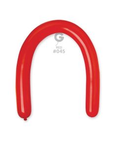 3"/8cm Red Latex Modelling Balloons Pk50  #045 Gemar