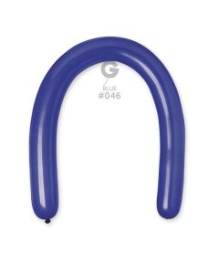 3"/8cm Blue Latex Modelling Balloons Pk50  #046 Gemar