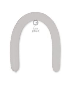 3"/8cm Grey Latex Modelling Balloons Pk50  #070 Gemar