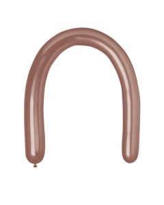 3"/8cm Shiny Rose Gold Latex Modelling Balloons Pk50 #096 Gemar