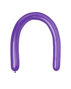 3"/8cm Shiny Purple Latex Modelling Balloons Pk50 #097 Gemar
