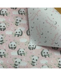 Little Luna Double Sided Deluxe Flat Wrap 25 Sheets Blue (Partisan)