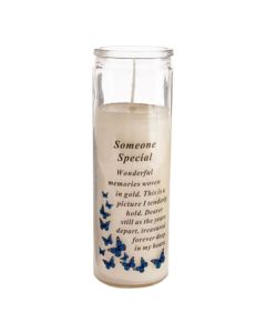 Someone Special Glass Memorial Candle 6.3 x 8cm David Fischhoff