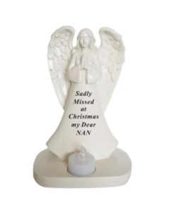 Nan Xmas Flickering Angel With Diamante