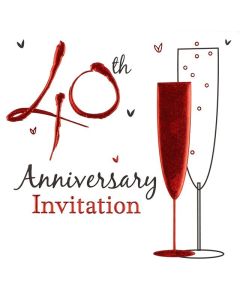 Ruby Wedding Invitations