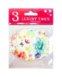 3 Luxury Gift Tags (Pre-Strung) Partisan