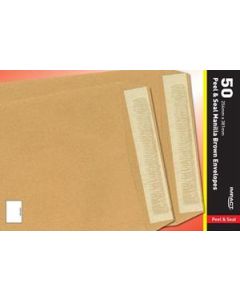 50 Peal & Seal Manilla Envelopes 254mm x 381mm