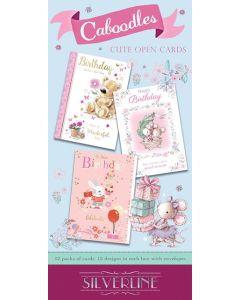 Birthday Assorted Box of Cards C50 144/12Pks Silverline