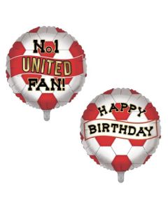 18" No1 United Fan/Happy Birthday Foil Balloon