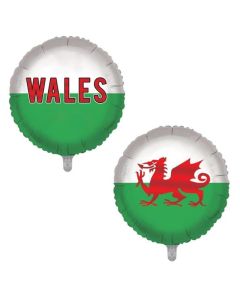 18" Wales Football Foil Balloon