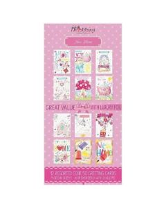 New Home Assorted Box of Cards 144/12Pks Heartstrings