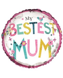 18" My Bestest Mum Foil Balloon Simon Elvin