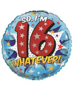 18" Printed Foil Balloon Age 16 Boy Simon Elvin