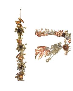 Champagne Pinecone/Apple Garland