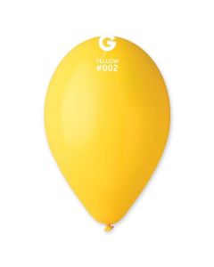 12" Standard Yellow Latex Balloons 50pk #002 Gemar