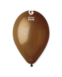 12" Brown Latex Balloons 50pk #048 Gemar