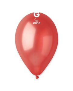 Metallic Red 12" Latex Balloons Pk50 #053 Gemar