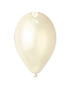 Metallic Ivory 12" Latex Balloons Pk50 #058 Gemar