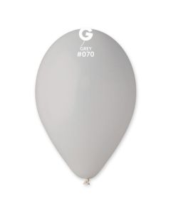12" Grey Latex Balloons 50pk #070 Gemar