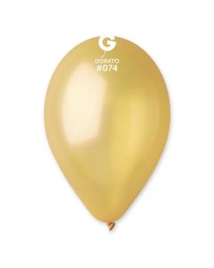 Metallic Dorato 12" Latex Balloons Pk50 #074 Gemar