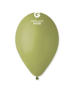 12" Green Olive Latex Balloons 50pk #098 Gemar
